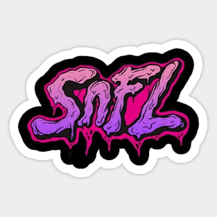 sunflow snfl butter gum purpple Sticker